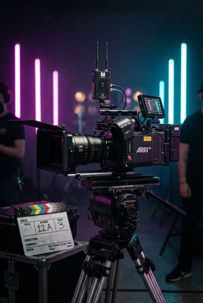 Кинокамера ARRI на съемочной площадке